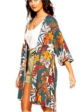 Pink Martini Collection Robe The Tropical Wrap size XS NWT
